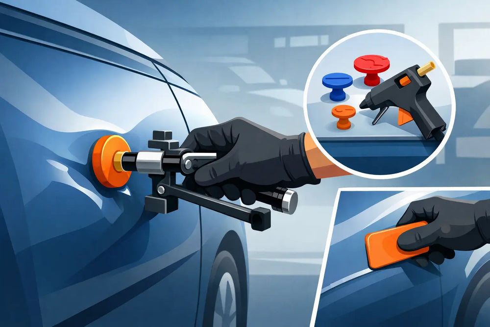 How Does Glue Pulling Work on Car Dents?