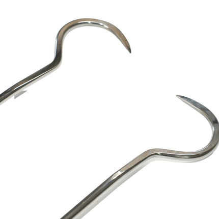 2-Piece Stainless Steel Hook Tool Set (Sharp Tip)