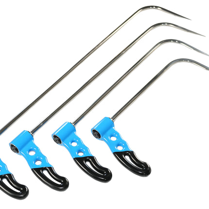 4-Piece Stainless Steel Adjustable Handle Rod Set (Sharp Tip)