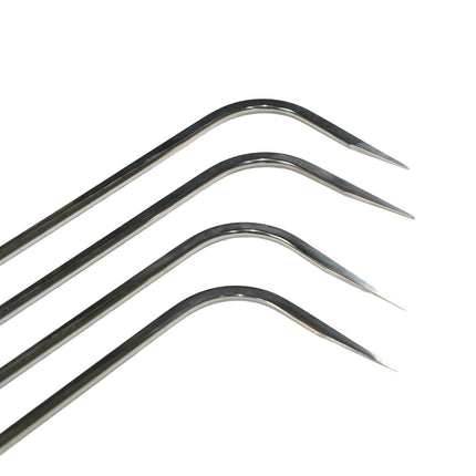 4-Piece Stainless Steel Adjustable Handle Rod Set (Sharp Tip)