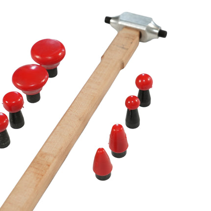 PDR Aluminum Head Hammer Set + 8 Interchangeable Tips