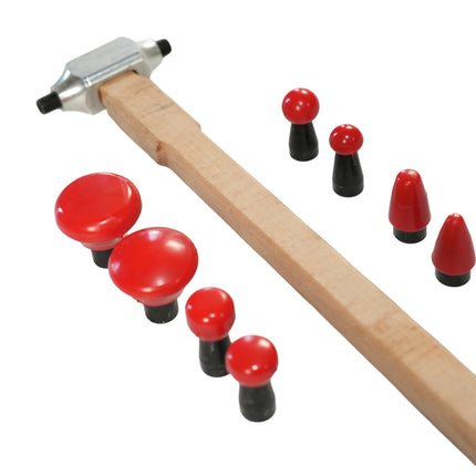 PDR Aluminum Head Hammer Set + 8 Interchangeable Tips