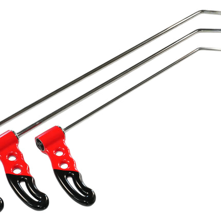 3-Piece Stainless Steel 360° Adjustable Handle Double Bend PDR Rod Set