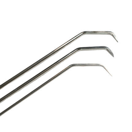 3-Piece Stainless Steel 360° Adjustable Handle Double Bend PDR Rod Set
