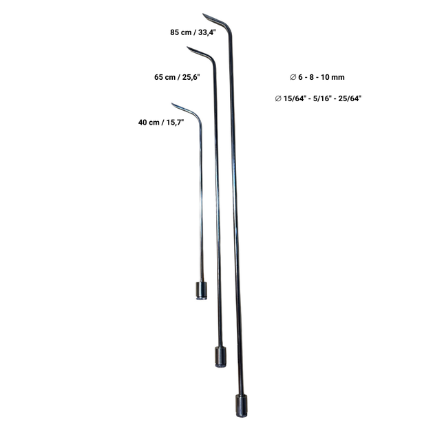 Rome Set - 3 Pieces 360° Rotatable Rods - Nickel Plating