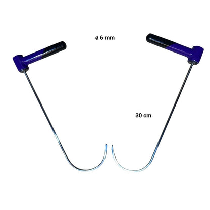 Stainless Steel - 2 Piece 360 degree Adjustable Handle