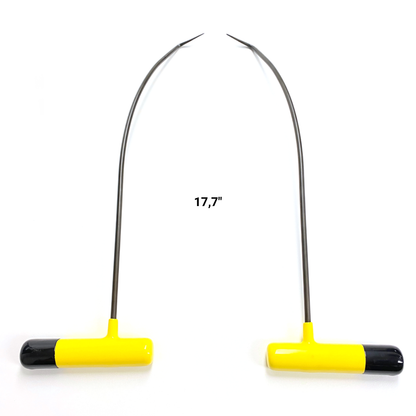 2 Pieces Curve Stick Yellow - PDR Tools 45cm / 6mm