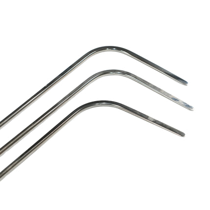 3-Piece Stainless Steel Adjustable Handle Rod Set (Round Tip)