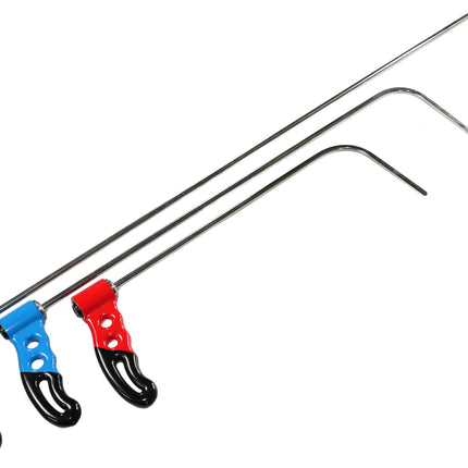 3-Piece Stainless Steel Adjustable Handle Rod Set (Round Tip)