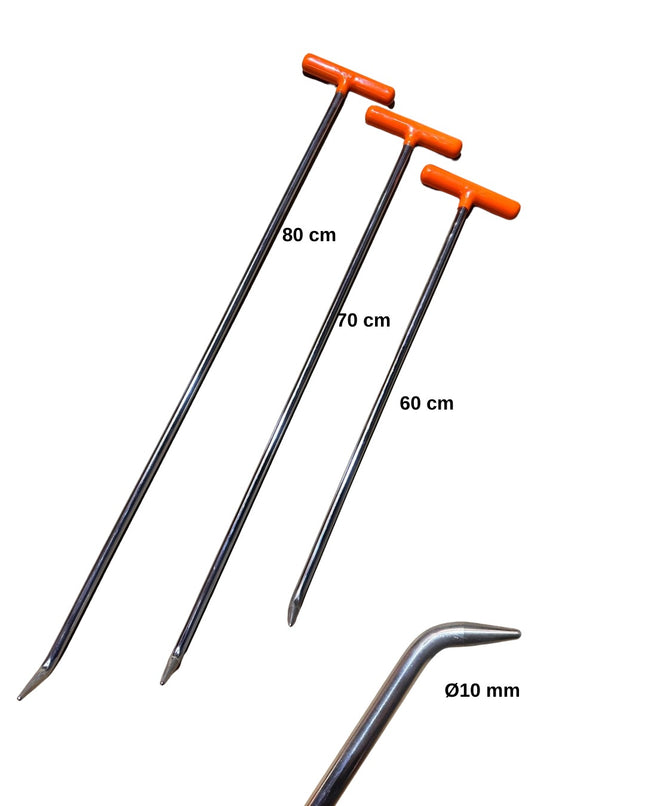 3 Pieces Pointy End Rod Set