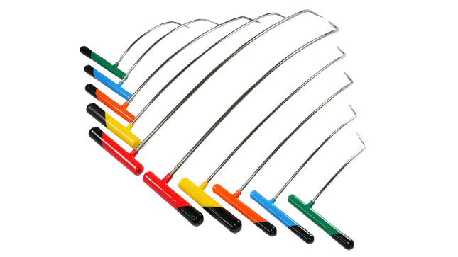 10-teiliges PDR-Stab-Set mit einfacher Biegung (scharfe Spitze) – 20–60 cm
