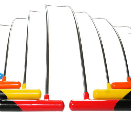 10-Piece Stainless Steel Single Bend Curved PDR Rod Set (Sharp Tip)