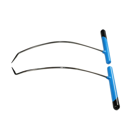 10-Piece Stainless Steel Single Bend Curved PDR Rod Set (Sharp Tip)