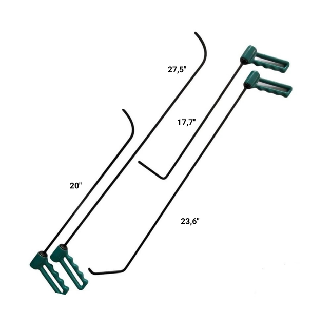 4 Pieces of Adjustable Handle Rod - PDR Tools