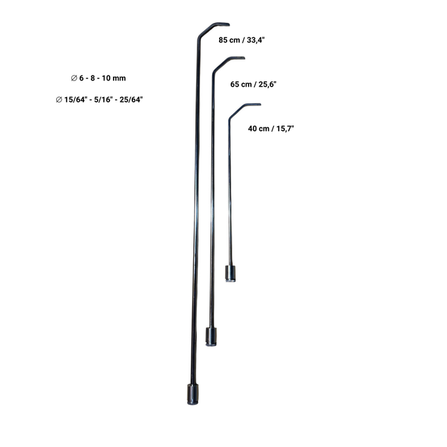 Bern Set - 3 Pieces 360° Rotatable Rods - Nickel Plating