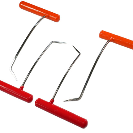 4-Piece Stainless Steel Single Bend PDR Rod Set (Sharp Tip)
