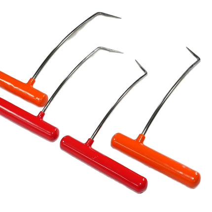 4-Piece Stainless Steel Single Bend PDR Rod Set (Sharp Tip)