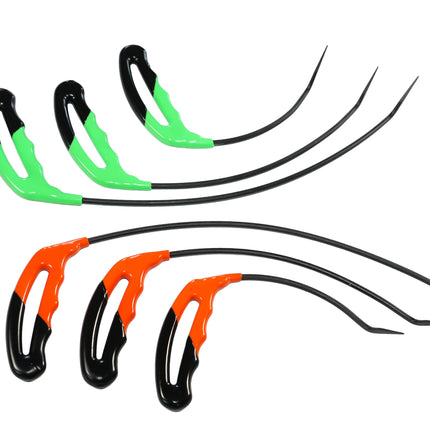 6-Piece Single Bend Curved PDR Rod Set (Sharp Tip)