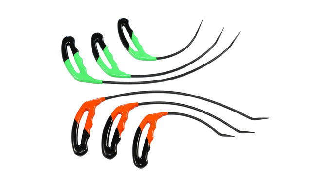 6-Piece Single Bend Curved PDR Rod Set (Sharp Tip)