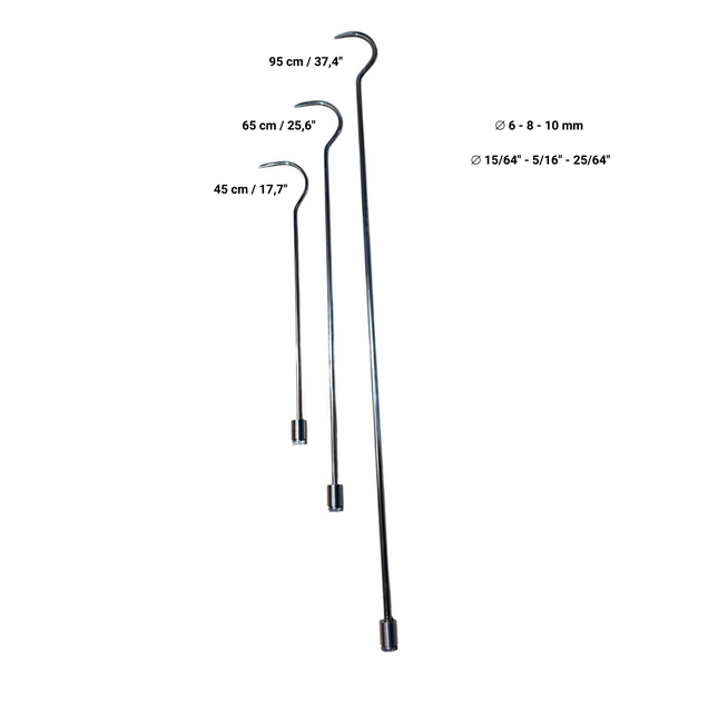 New York Set - 3 Pieces 360° Rotatable Rods - Nickel Plating