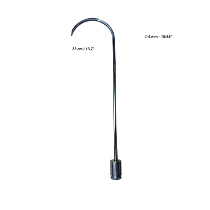 360° Rotatable Rod 1 Piece - Nickel Plating