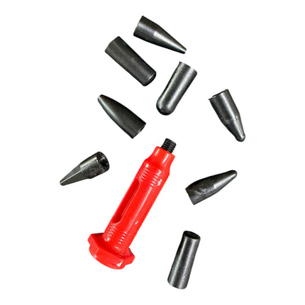 PDR Plastic Hammer (Spatula Handle) + Knockdown Pen + 8 Interchangeable Tips
