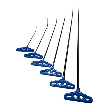 6-teiliges PDR-Stab-Set mit einfacher Biegung (spitze Spitze)
