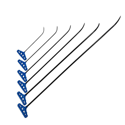 6-teiliges PDR-Stab-Set mit einfacher Biegung (spitze Spitze)