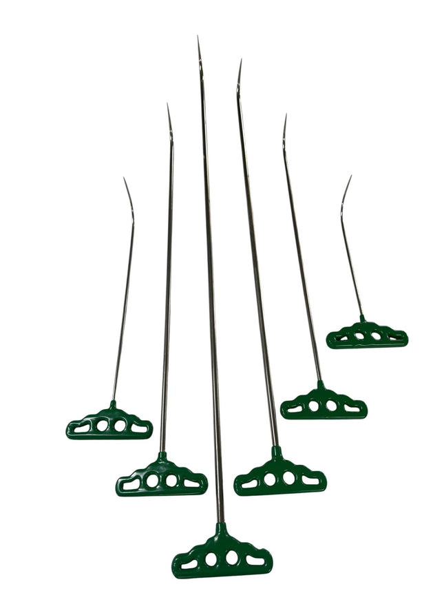 6-Piece Stainless Steel Single Bend PDR Rod Set (Sharp Tip)