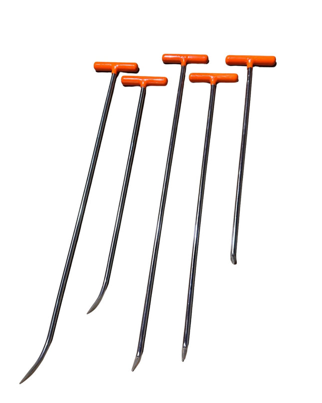 5 Pieces One Bend Sharp End Rod Set