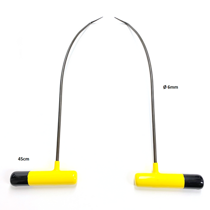 2 Pieces Curve Stick Yellow - PDR Tools 45cm / 6mm