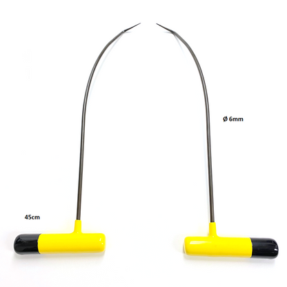 2 Pieces Curve Stick Yellow - PDR Tools 45cm / 6mm