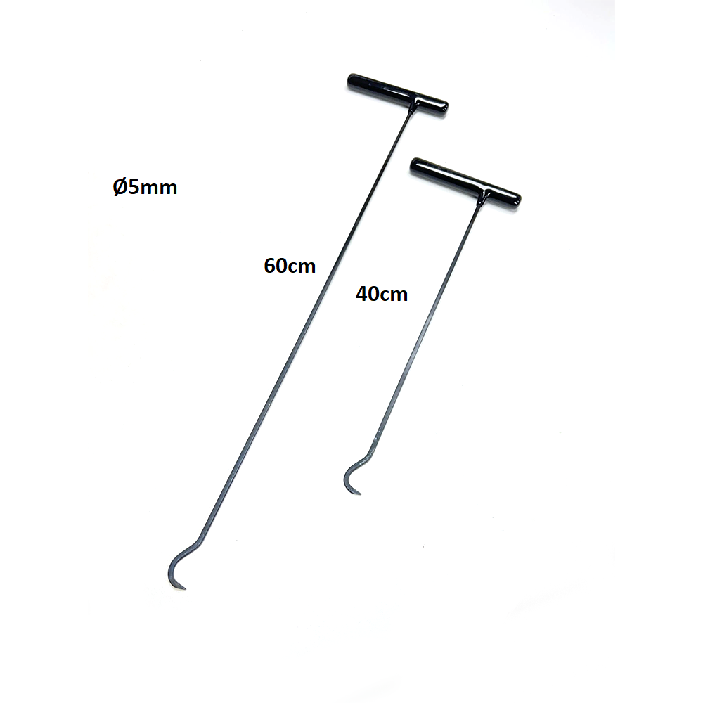 2 Pieces Rod Sticks Hook Black - PDR Tools