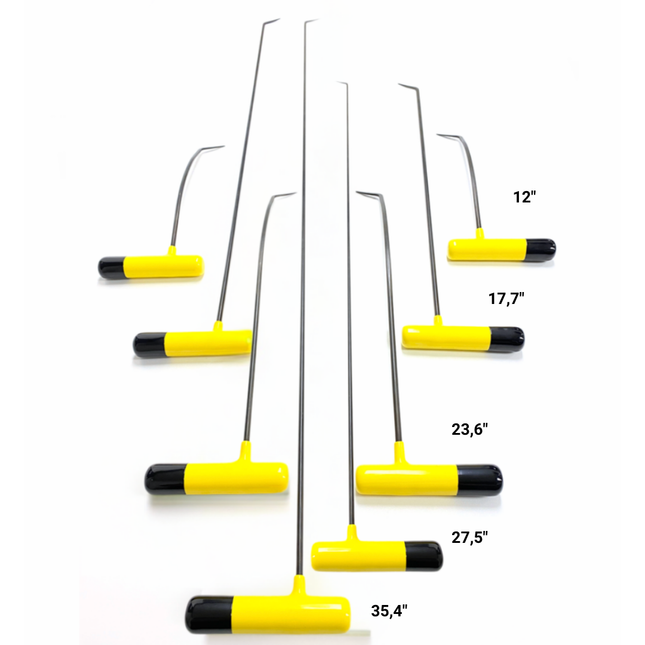 Gülhane Set - 8 Piece Spring Steel Rod Set - PDR Tools
