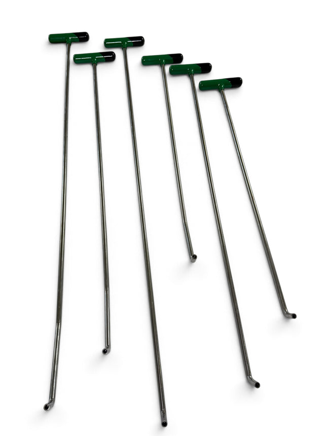 6-Piece Stainless Steel Double Bend PDR Tool Set Interchangeable Tip - 5/16 Thread Size